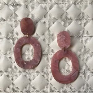 UO Acrylic geometric earrings